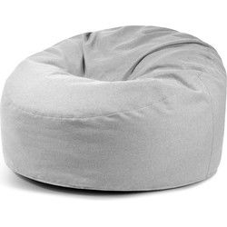 Nordura Waves: XXL loungekussen/ zitzak lichtgrijs 135 cm - met vulling - binnen & buiten
