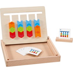 Goki Goki Color sorting board in a wooden box, can be set up 22.6 x 18.2 x 3 cm