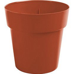 Hega hogar Plantenpot-bloempot - teracotta - kunststof - 25 cm - Plantenpotten