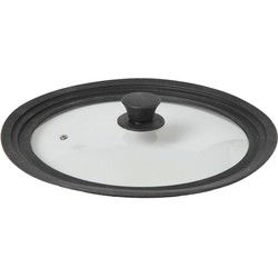 Pannendeksel - universeel - 27,5-30-32 cm - glas - siliconen rand - deksel - Pannendeksels