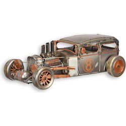 A TIN MODEL OF A HOT ROD