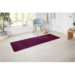 Loper Laagpolig Effen Uni Vloerkleed - Nasty - Blackberry - 80x150 cm