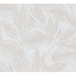 A.S. Création behang bloemmotief beige en crème - 53 cm x 10,05 m - AS-378361