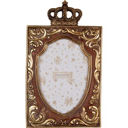 Clayre & Eef Fotolijst 10x15 cm Goudkleurig Kunststof Glas