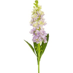 Greenmoods Kunstbloem Violier - Matthiola incana - Nep plant - 1 Stuk - 78cm - Paars -