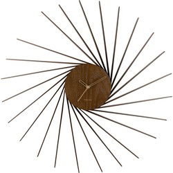 Karlsson - Wandklok Helix XL - Donker hout- Ø68cm