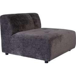 PTMD Quinta sofa element soft velvet anthracite