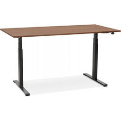TRONIK elektrisch zit-sta bureau 140x70x127 cm Bruin