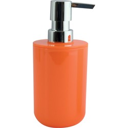 MSV Zeeppompje/dispenser Porto - PS kunststof - oranje - 7 x 16 cm - 260 ml - Zeeppompjes