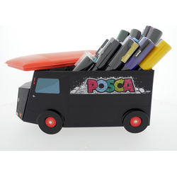 Posca Uni Posca Uni Posca Limited Edition 20 Set Truck Luxe Bewaarblik