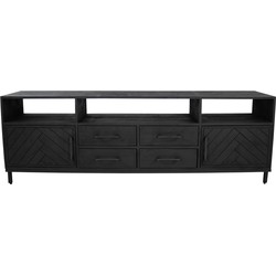 Kick TV dressoir Xavi-175cm - Zwart