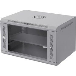 Netwerkkast 6 HE 19 inch grijs 600 x 370 x 450 mm Draagvermogen 60 kg