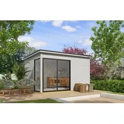 Outdoor Life tuinhuis Olivia platinum grey, 385 x 295 cm