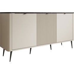 Meubella - Dressoir Mace - Beige - 160 cm