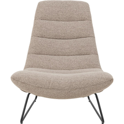 RebellenClub Corby Fauteuil - Bouclé Stoffen Bekleding - Beige