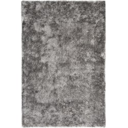 Tapijtenloods Twist - Hoogpolig Vloerkleed - Effen Velvet Tapijt - Fluweel - Grijs- 120x170 CM