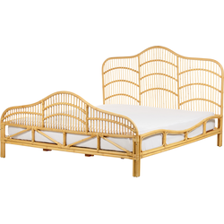 DOMEYROT - Tweepersoonsbed - Lichtbruin - 180 x 200 cm - Hout