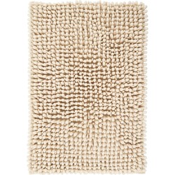 Tapijtenloods Fluffy - Badmat Hoogpolig - Soft Touch - Creme- 40x60 CM