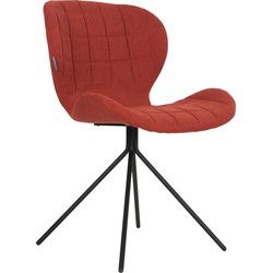 Zuiver OMG Eetkamerstoelen Oranje - Set van 2