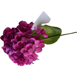 Kunst hortensia tak roze 62 cm