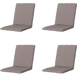 Madison -  Stapelstoelkussen Panama taupe - Ca. 97x49 cm - Set van 4