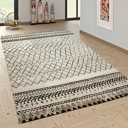 Laagpolig Gabbeh Vloerkleed - Creme - 160x230 cm