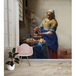 Behang - Het Melkmeisje, Johannes Vermeer - 230x260 - House of Fetch - Maatwerk