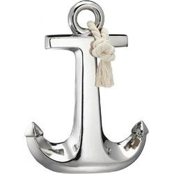 Anker beeldje - maritiem - steen - 35 x 27 cm - Beeldjes