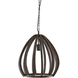 Light & Living - Hanglamp BARSIA - Ø40x42cm - Bruin