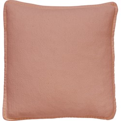 Dutch Decor BOWIE - Kussenhoes 45x45 cm -  gewassen katoen 45x45 cm - Muted Clay - roze - Dutch Decor