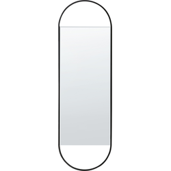 VALLERY - Wandspiegel - Zwart - 40 x 120 cm - Glas
