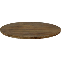 HSM Collection-Rond Tafelblad-ø130x4-Bruin-Teak