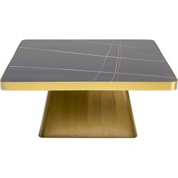 Kare Salontafel Miler Gold 80x80cm