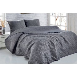 Zydante Swisstech - Bedsprei inclusief 2 x kussen hoes - Antraciet - 240x220cm + 2x 60x70cm