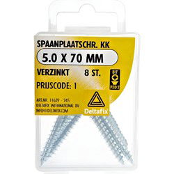 Spaanpl.schr. 5.0x70mm 8st