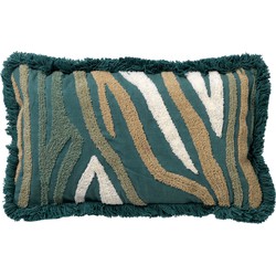 Dutch Decor MISSOURI - Sierkussen met patroon 30x50 cm Sagebrush Green - groen - Dutch Decor