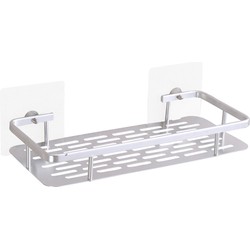 Decopatent® Doucherekje hangend - Doucherek zonder boren - Rechthoekig - Ophangbaar Badkamer - Douche rek - Douche mand - Rvs