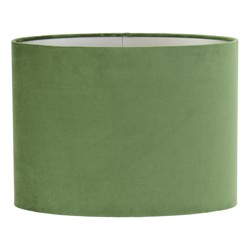 Light&living Kap ovaal recht smal 30-15-25 cm VELOURS dusty green