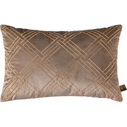 PTMD Cerine Sierkussen - 60x3x40 cm - Fluweel - Bruin