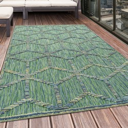 Tapijtenloods Bahama Binnen & Buiten Vloerkleed Laagpolig Groen- 80x250 CM