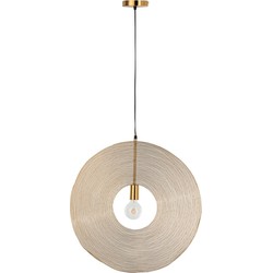  J-Line Hanglamp Modern Metalen Cirkel Goud - Large