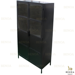 Benoa Besi Iron & Glass Cabinet 180 cm
