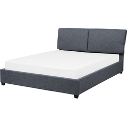 Beliani BELFORT - Tweepersoonsbed-Grijs-Polyester