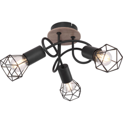Plafondspot 2-lichts | E14 | Zwart | Plafondlamp | Woonkamer | Eetkamer | Slaapkamer