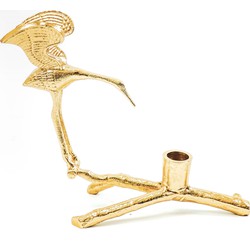 Housevitamin Bird in Action Candleholder - Gold - 19x10x20cm