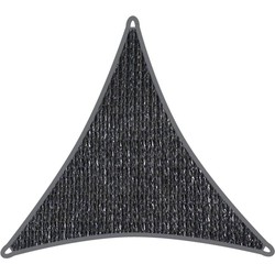 Compleet pakket: Coolaroo schaduwdoek driehoek 3x3x3m Grafiet met bevestigingsset en buitendoekreiniger