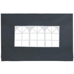 Zijwanden Set van 2 stuks Antraciet voor Capri 3x3 of Casaria vouwtent 3x6