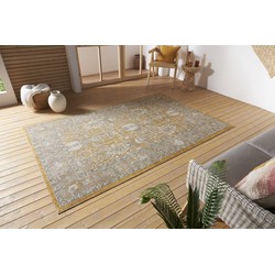 Vintage Binnen- En Buitenkleed - Luxor Geel - 240 X 340 CM