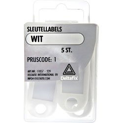 Sleutellabels wit 5st