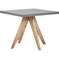 Beliani OLBIA - Tuintafel-Grijs-Vezelcement